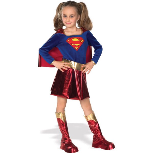 スーパーガール SUPERGIRL コスチューム、コスプレ衣装 子供女性用