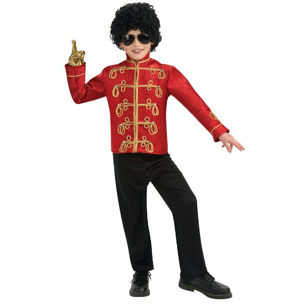 マイケル・ジャクソン ミリタリー レッド Deluxe 衣装、コスチューム 子供男性用 コスプレ