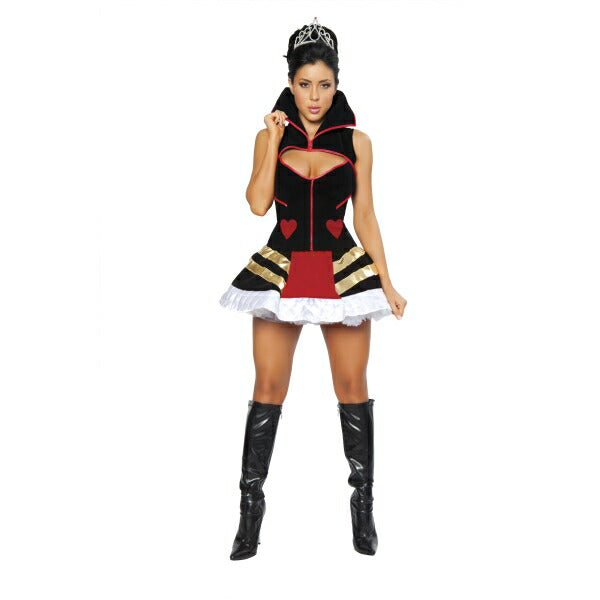 ハートの女王 衣装、コスチューム ミニドレス 大人女性用 Queen of Hearts コスプレ