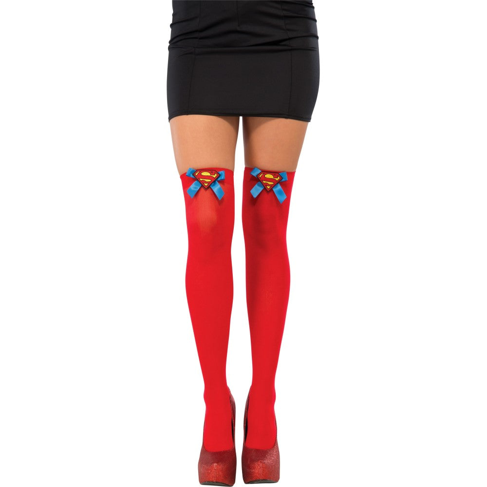 スーパーガール ソックス 大人女性用 SUPERGIRL THIGH HIGHS コスプレ