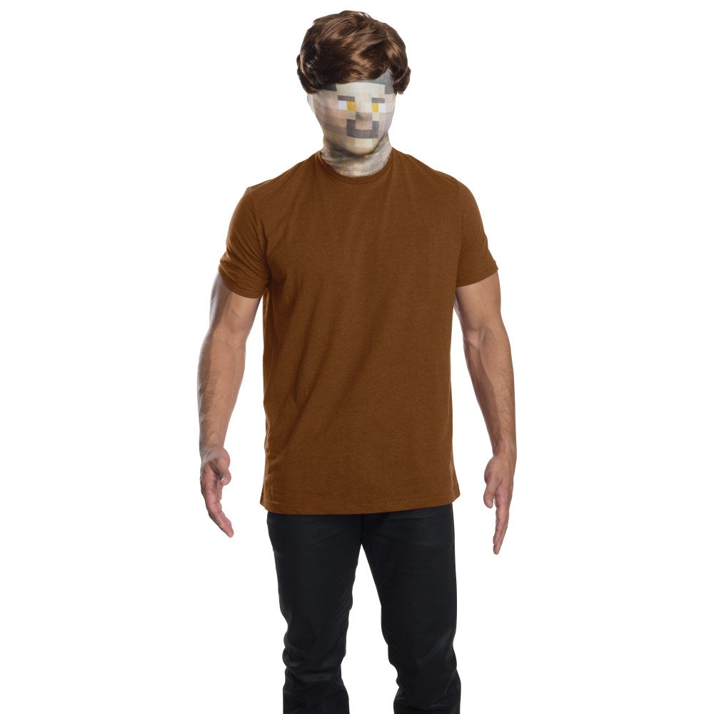 ブラウン ショート ウィッグ、かつら 大人用 DIGITAL MASK W/WIG コスプレ