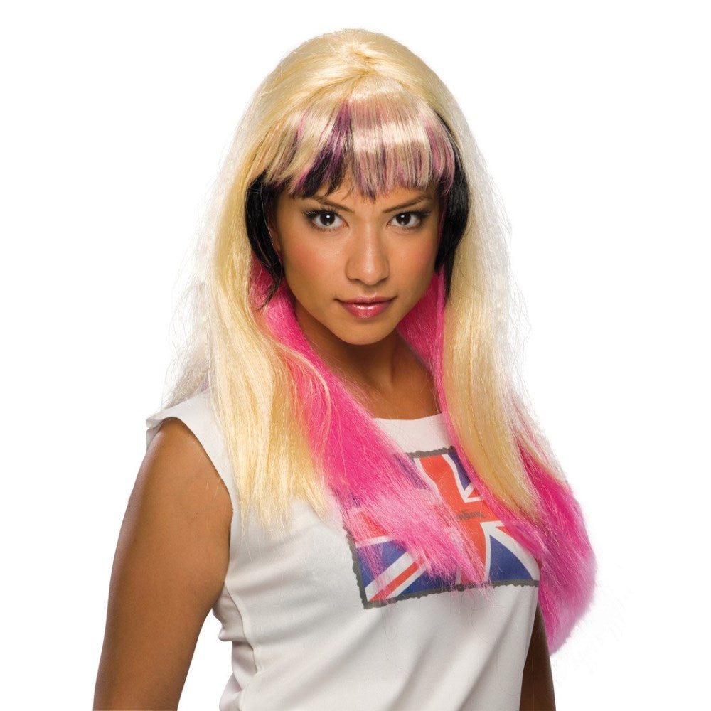 ブロンド、ピンク ロング ウィッグ、かつら 大人用 LONDON WIG コスプレ