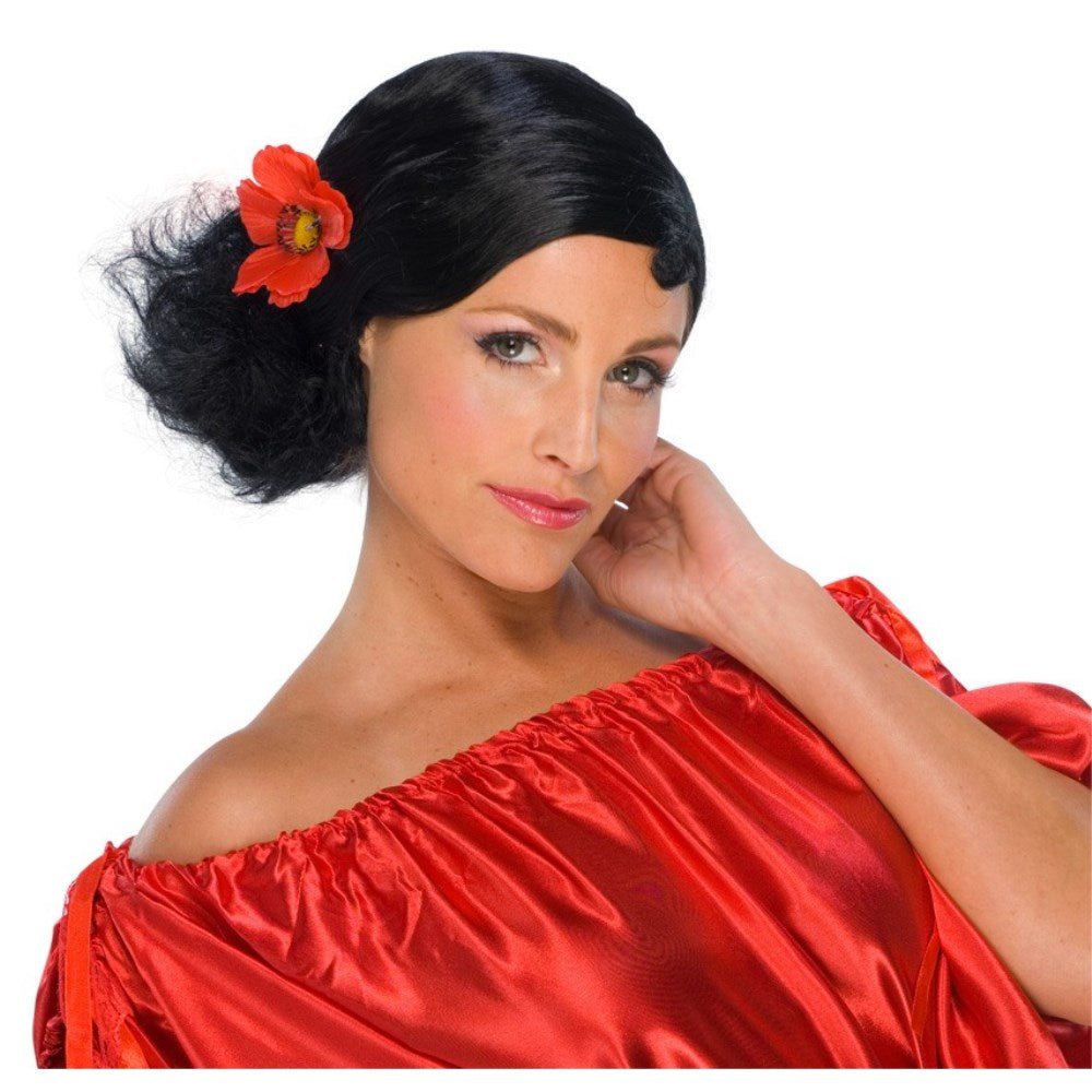 ブラック ミディアム ウィッグ、かつら 大人用 SENORITA WIG コスプレ