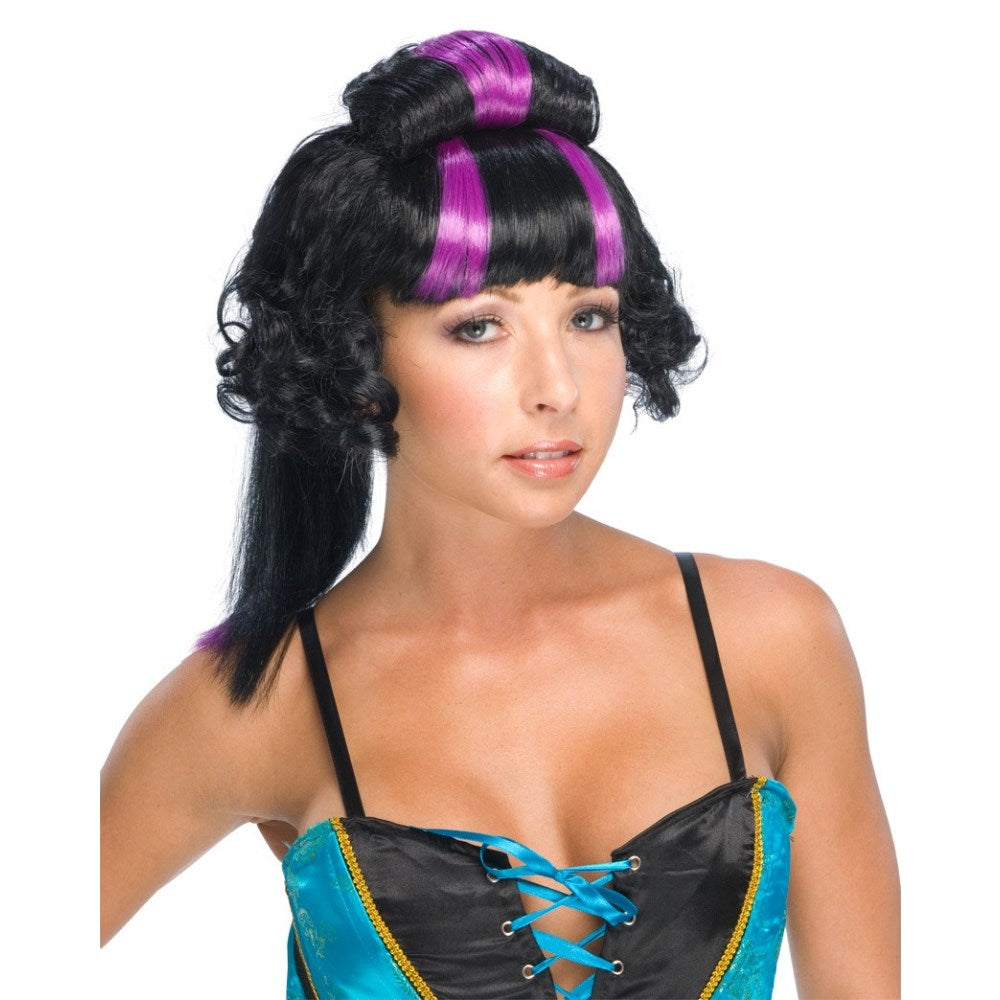ブラック、パープル ロング ウィッグ、かつら 大人用 ARIGATO WIG コスプレ