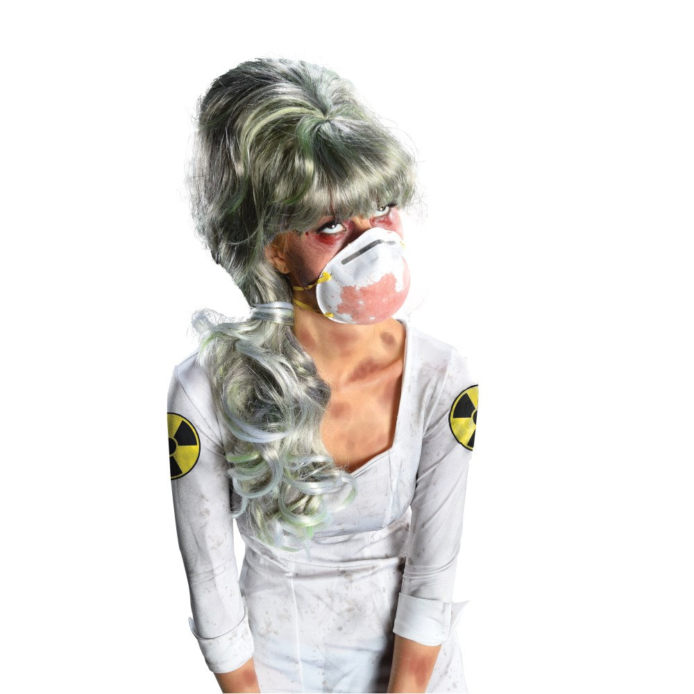 シルバー ロング ウィッグ、かつら 大人用 NUCLEAR NURSE WIG コスプレ
