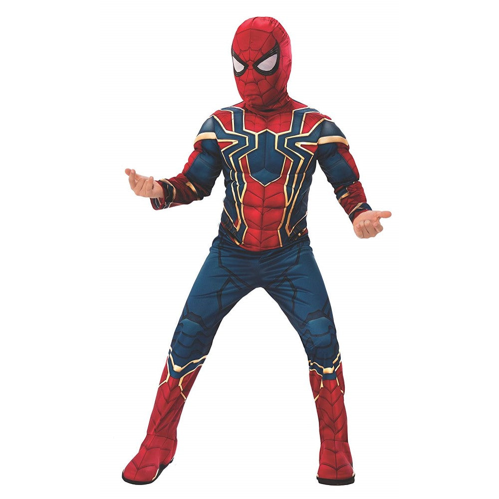 スパイダーマン 衣装、コスチューム 子供男性用 アベンジャーズ/インフィニティ・ウォー DELUXE コスプレ