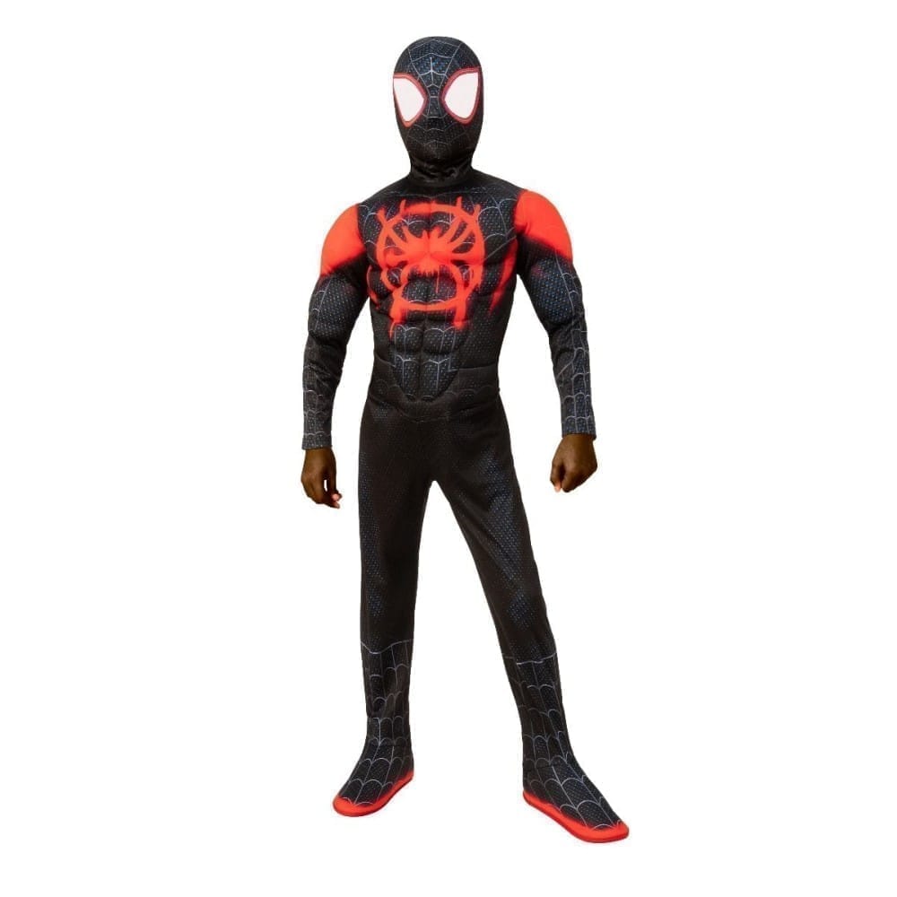 マイルス・モラレス 衣装、コスチューム 子供男性用 スパイダーマン:スパイダーバース DELUXE コスプレ