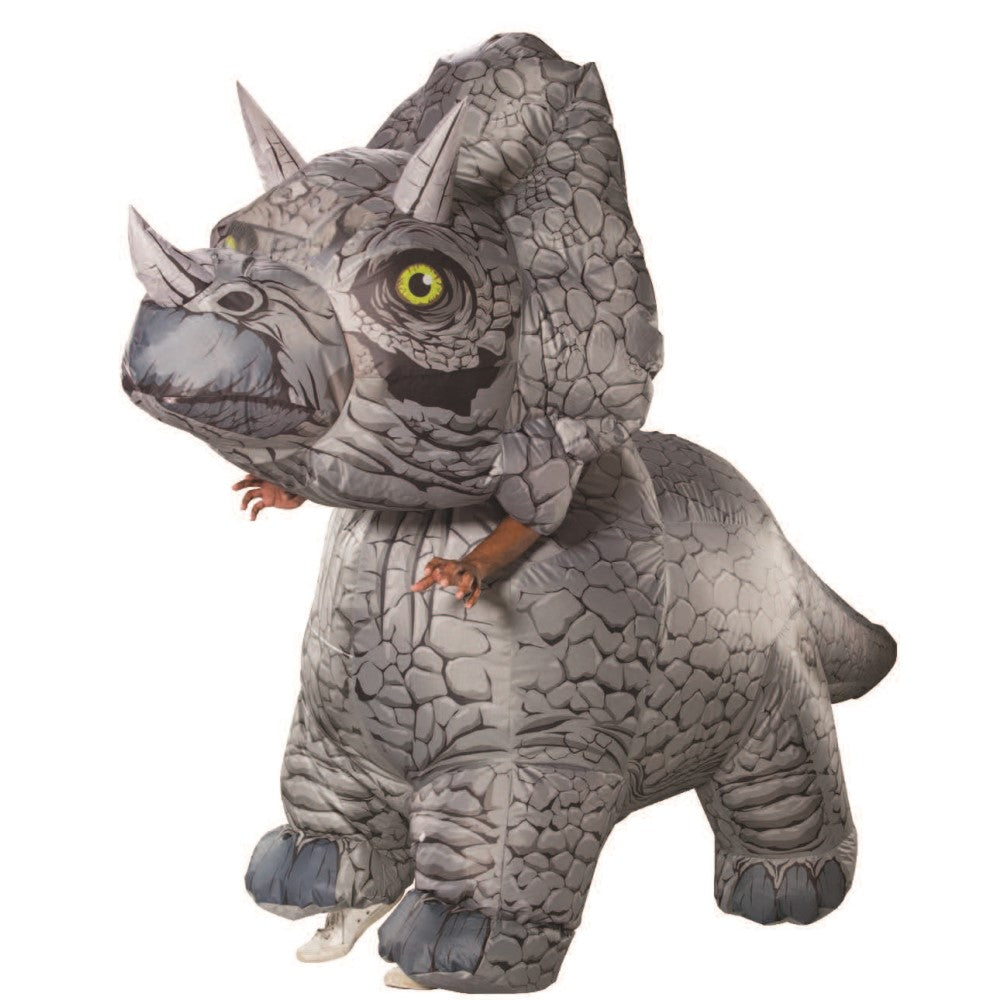 トリケラトプス ジュラシック・ワールド 恐竜 衣装、コスチューム 大人用 着ぐるみ 空気で膨らむ コスプレ