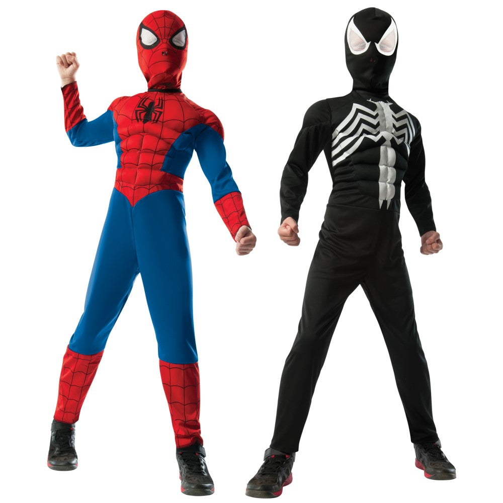 スパイダーマン 衣装、コスチューム 子供男性用 リバーシブルタイプ コスプレ