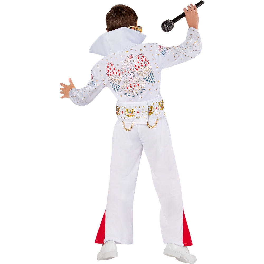 エルヴィス・プレスリー コスチューム 子供男性用 コスプレ衣装 Deluxe ハロウィン イベント パーティー 音楽 歌手