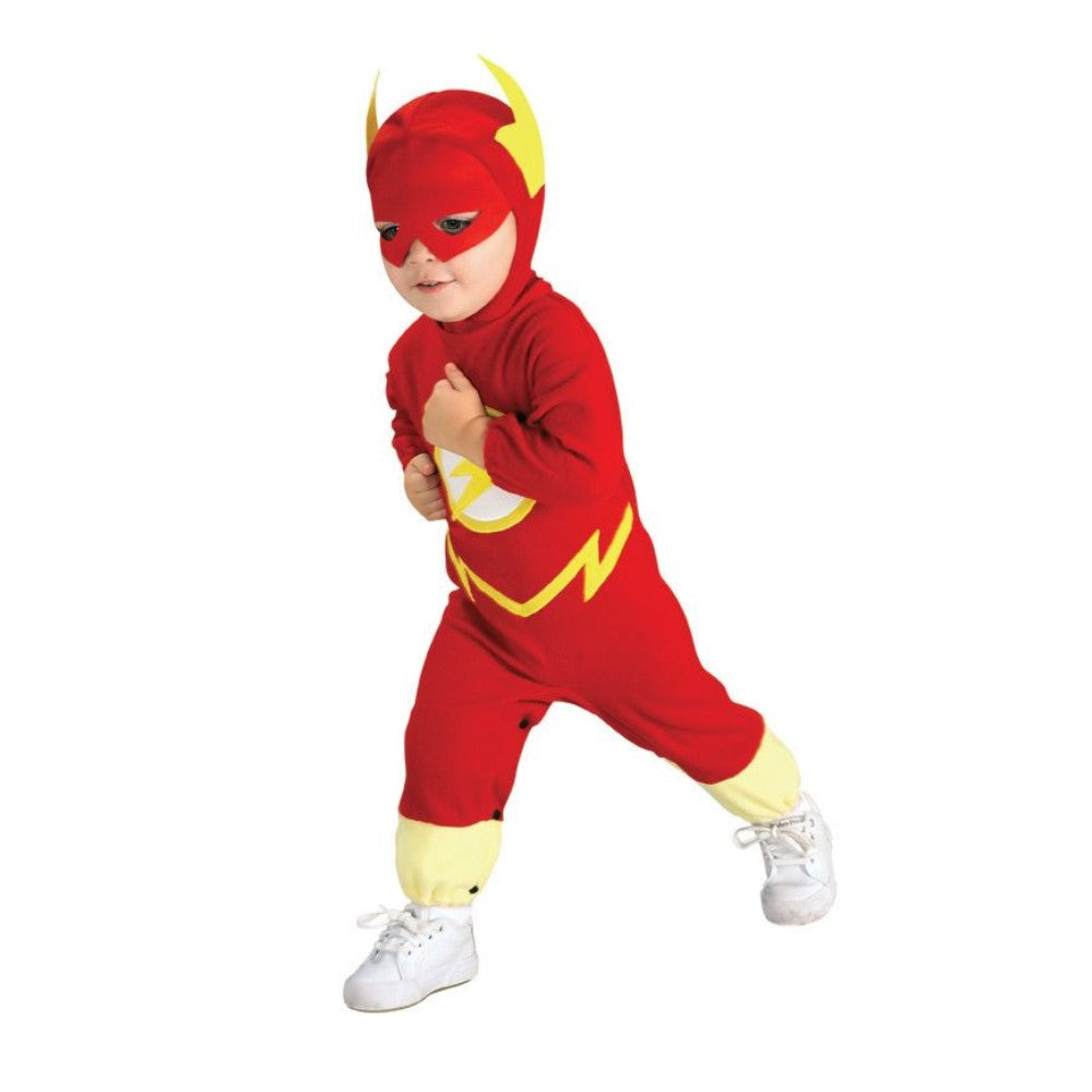 フラッシュ 衣装、コスチューム ベビー用 ジャスティス・リーグ THE FLASH コスプレ