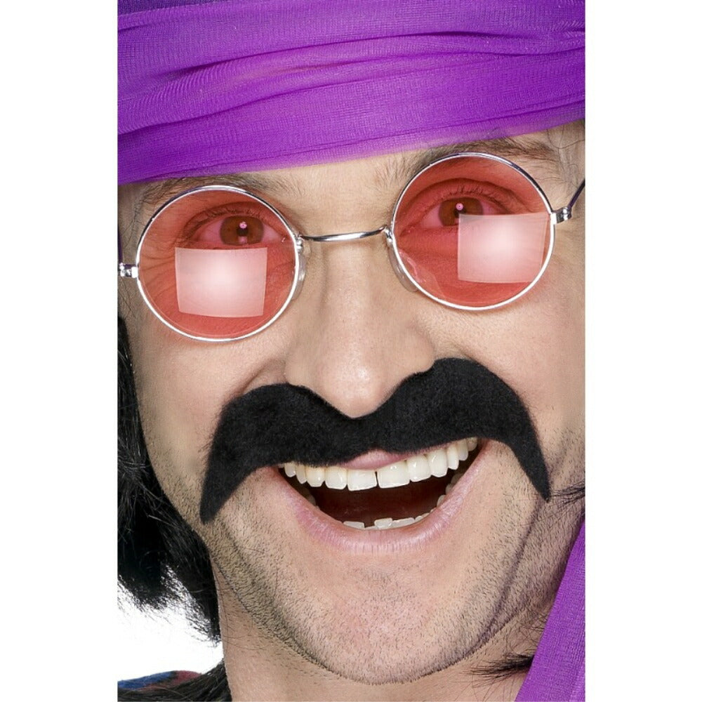 ひげ ブラック 70年代風 大人男性用 Seventies Tash コスプレ