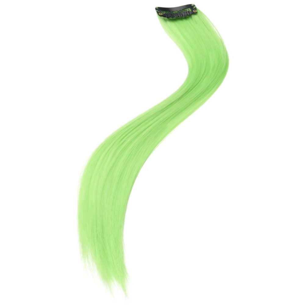 ヘアエクステンション ネオングリーン メッシュ 大人女性用 Hair Extensions コスプレ