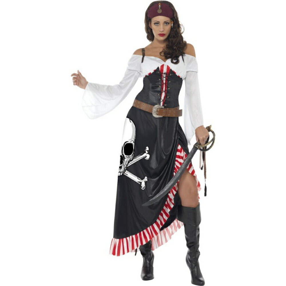 女海賊 スワッシュバックラー 黒 衣装、コスチューム 大人女性用 Sultry Swashbuckler コスプレ