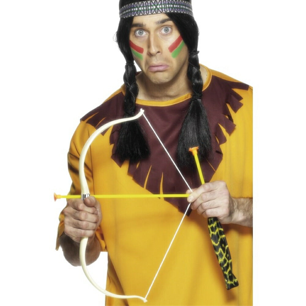 弓 矢 黄 インディアン風 武器 大人男性用 Indian Bow and Arrow コスプレ