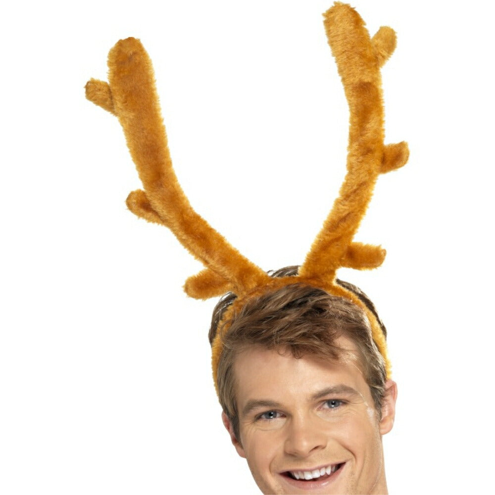 ヘッドバンド 茶 スタッグ パーティー 角 大人男性用 Stag Night Horns コスプレ