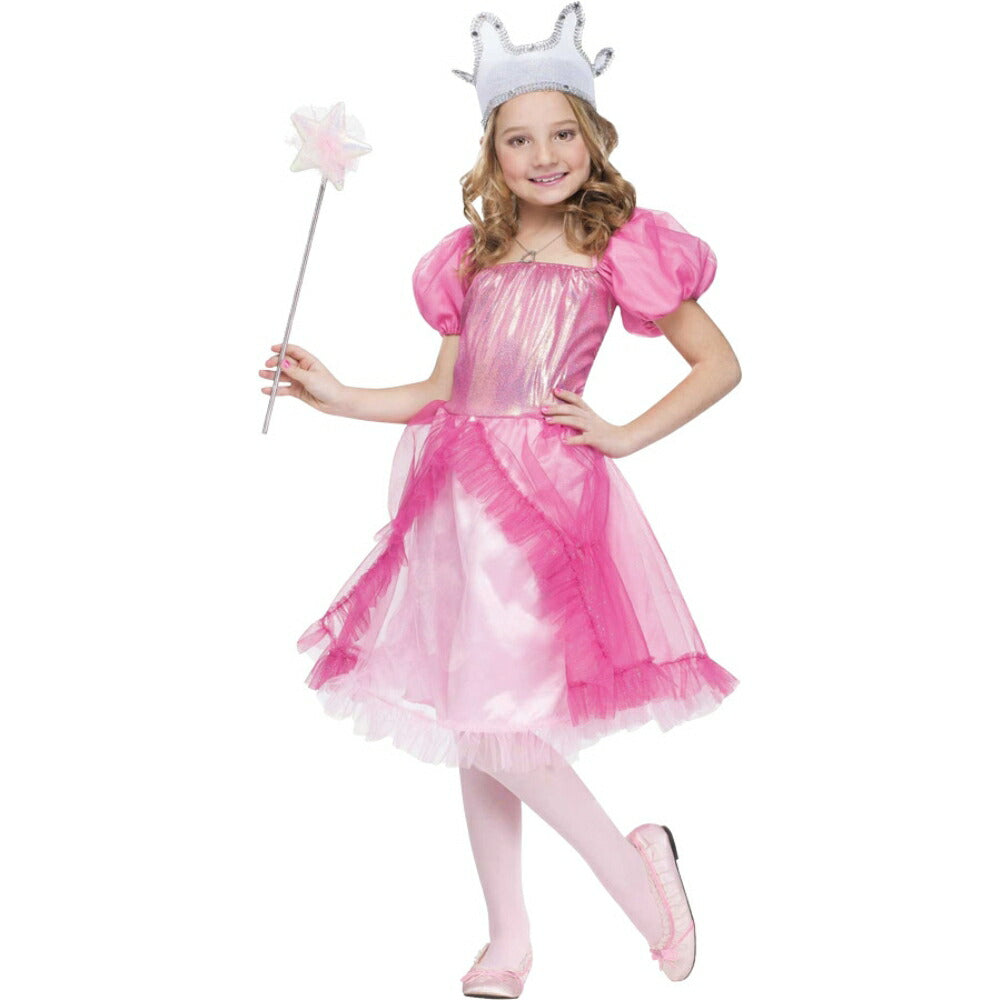 グリンダ風 魔法使い 衣装、コスチューム 子供女性用 魔女 お姫様 GOOD WITCH コスプレ
