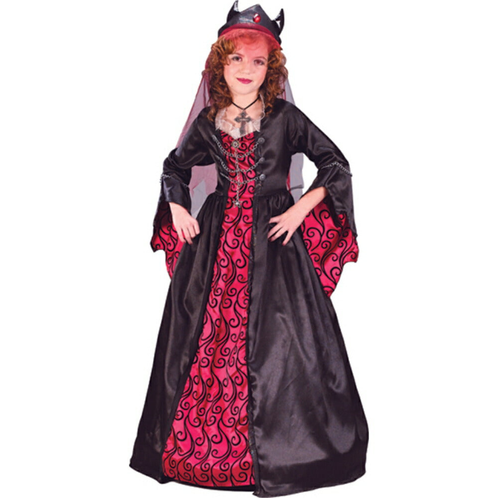 魔王 コスチューム、コスプレ衣装 子供女性用 BRIDE OF SATAN