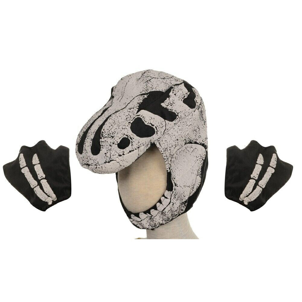 恐竜 コスプレ 化石 仮装グッズ 子供用 帽子 手袋 アクセサリーキット