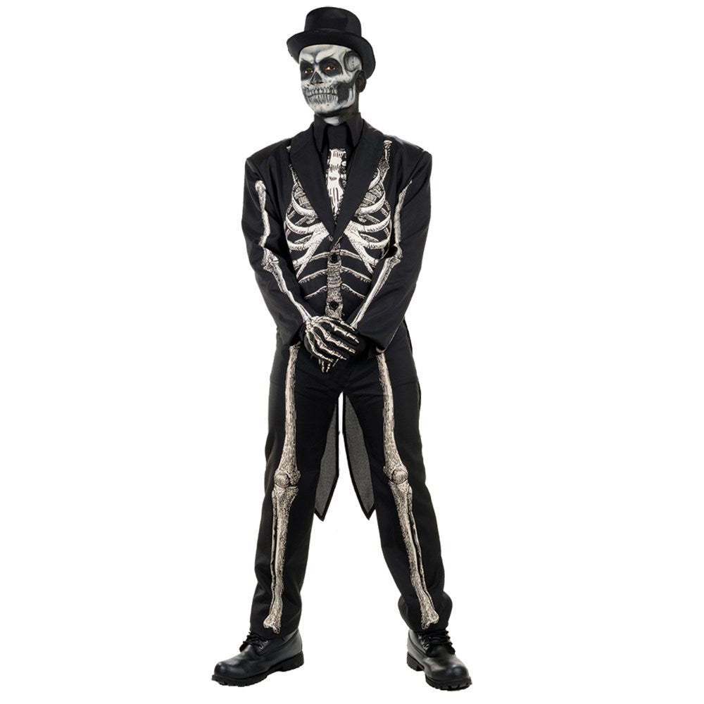 骸骨 衣装、コスチューム 大人男性用 BONE CHILLIN MENS コスプレ