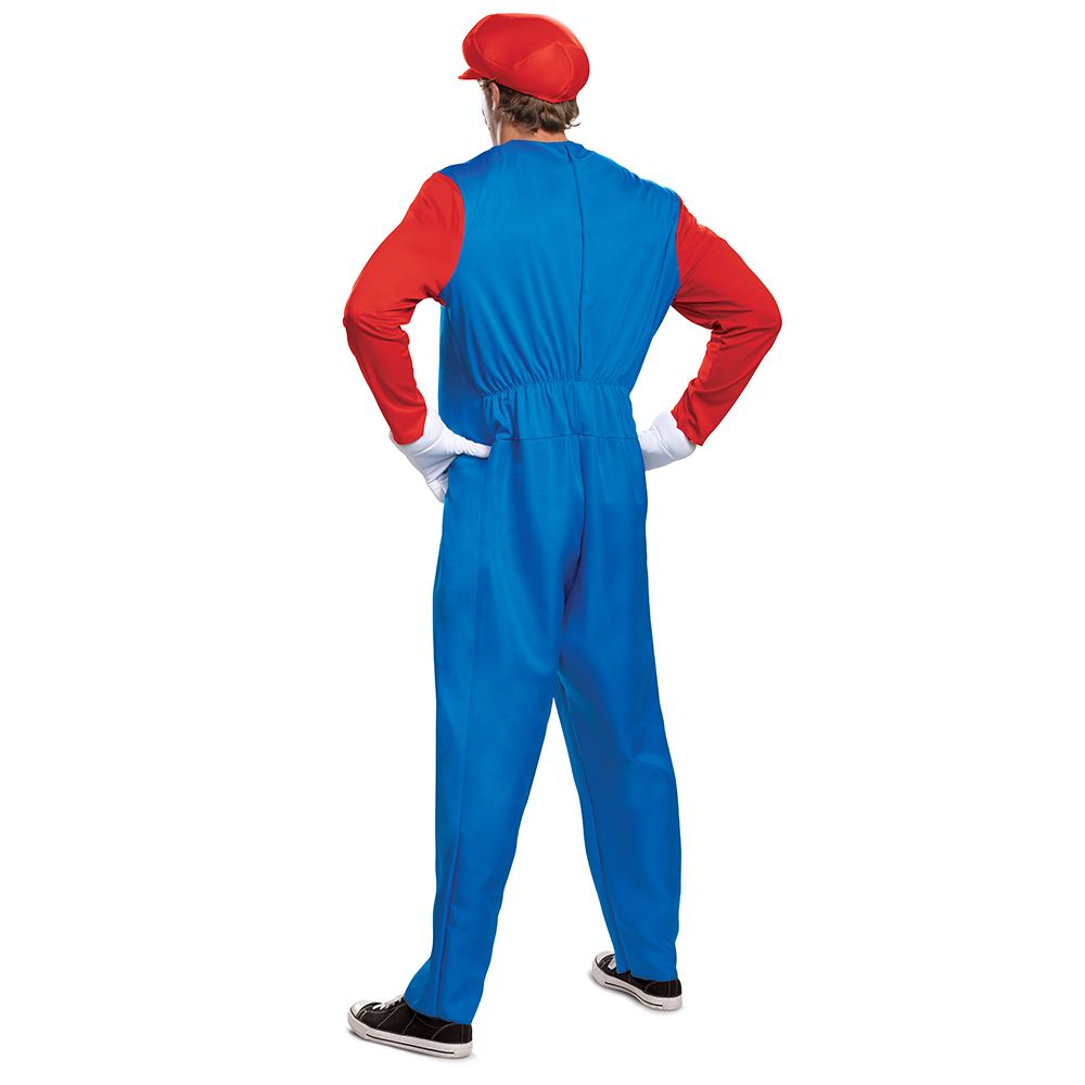 スーパーマリオ　マリオ　衣装、コスチューム　大人男性用　コスプレ　deluxe
