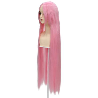 ウィッグ スーパーロング ピンク ホワイトピンク コスプレ かつら 大人用 女性用 耐熱 カラー 仮装グッズ aw0012