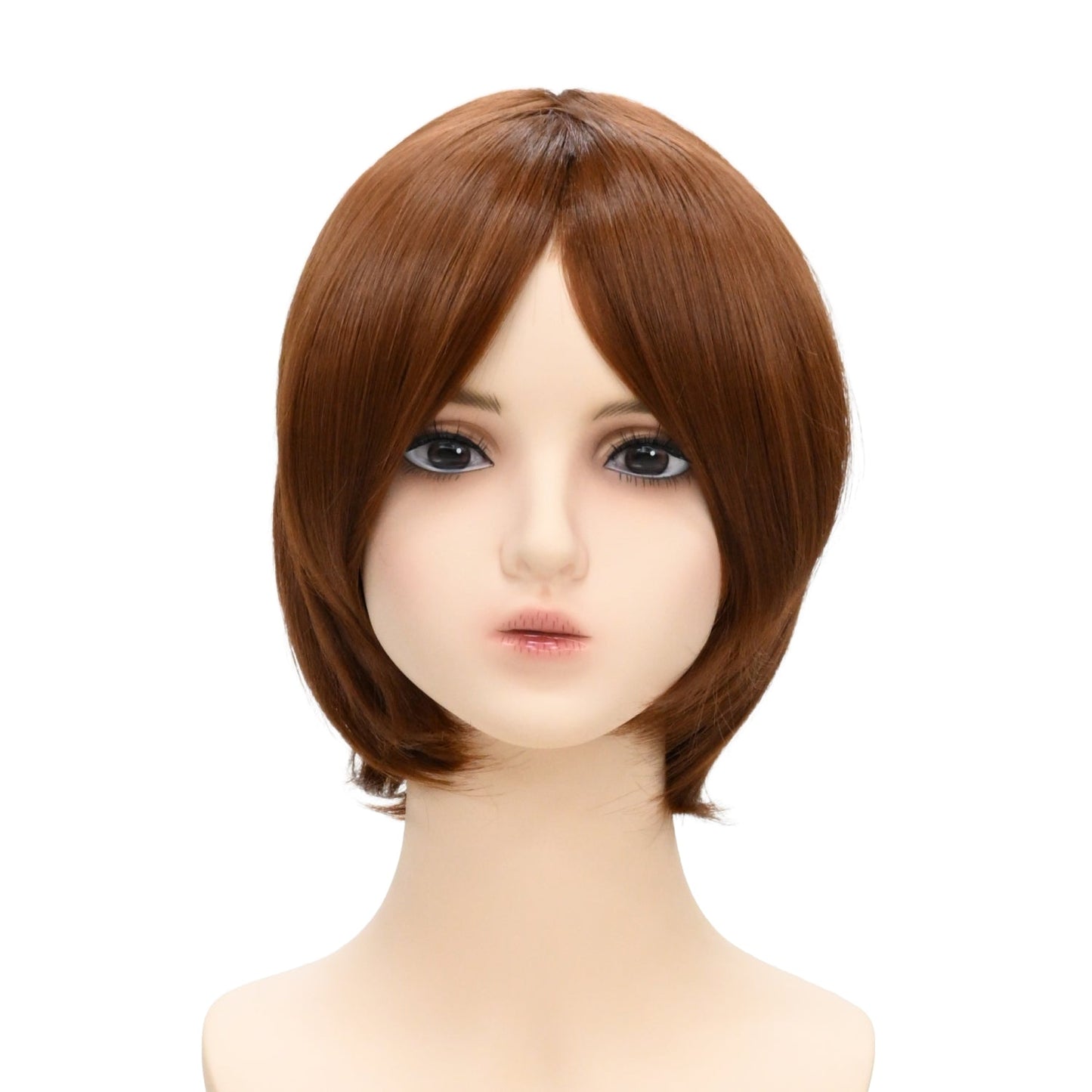 ウィッグ ボブ ブラウン 茶色 ライトブラウン コスプレ かつら 大人用 女性用 耐熱 カラー 仮装グッズ aw0017