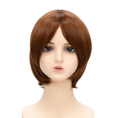 ウィッグ ボブ ブラウン 茶色 ライトブラウン コスプレ かつら 大人用 女性用 耐熱 カラー 仮装グッズ aw0017