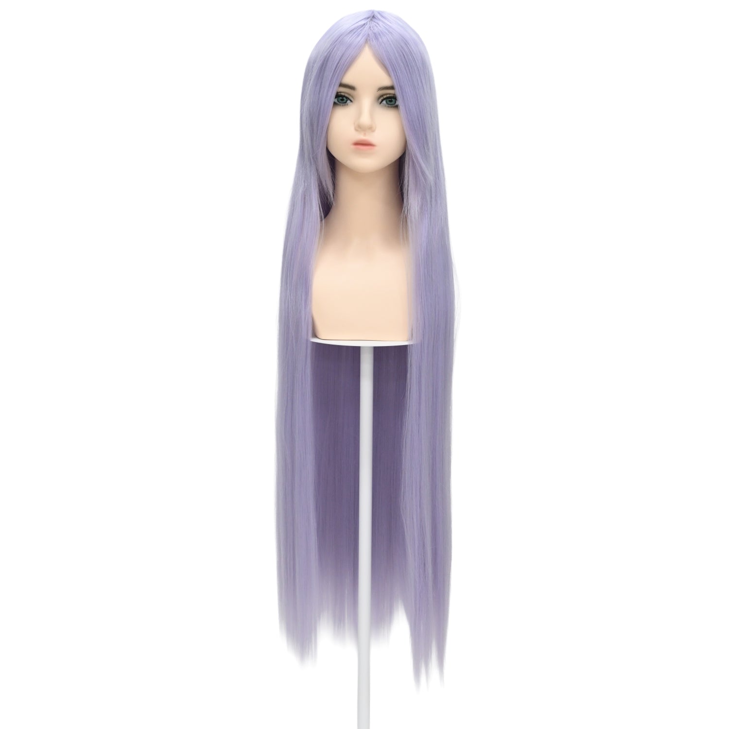 ウィッグ スーパーロング パープル 紫 ホワイトパープル コスプレ かつら 大人用 女性用 耐熱 カラー 仮装グッズ aw0028
