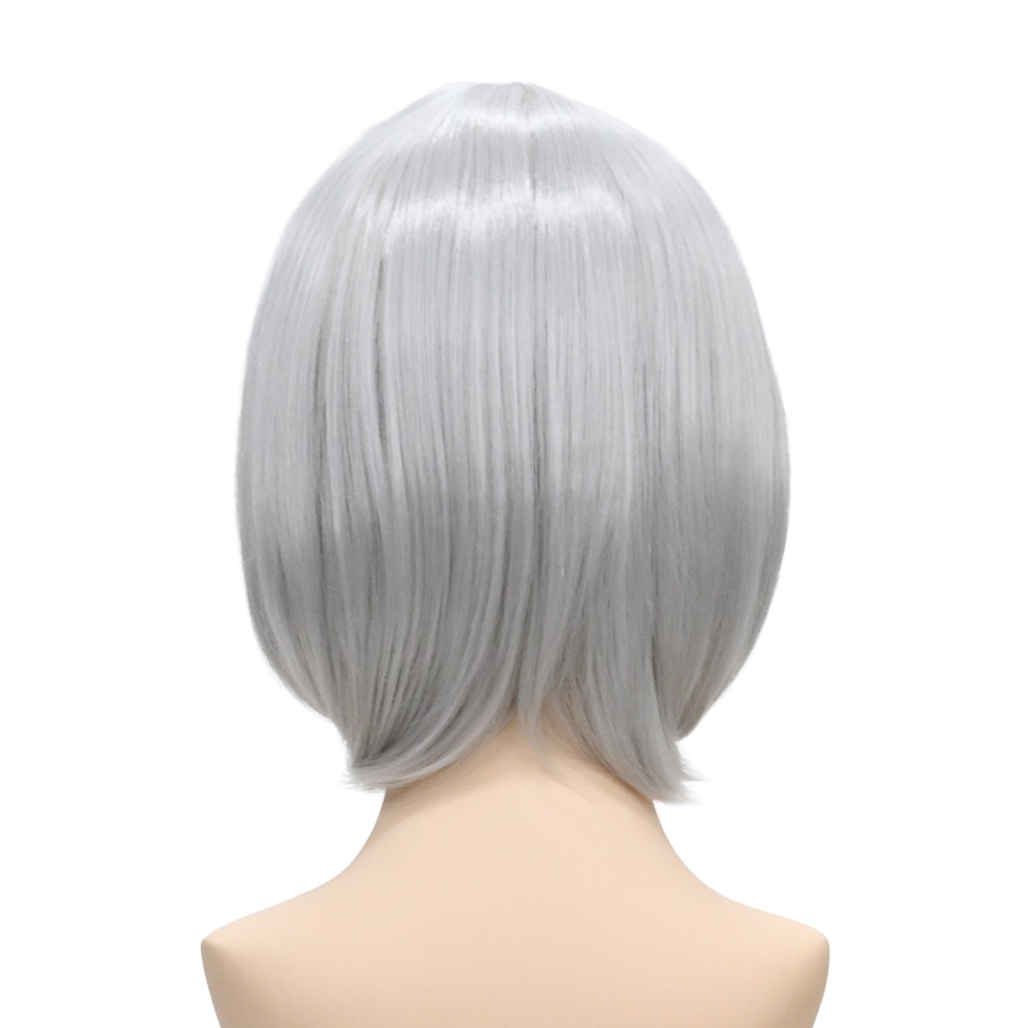 ウィッグ ボブ シルバー 銀 グレー コスプレ かつら 大人用 女性用 耐熱 カラー 仮装グッズ aw0040