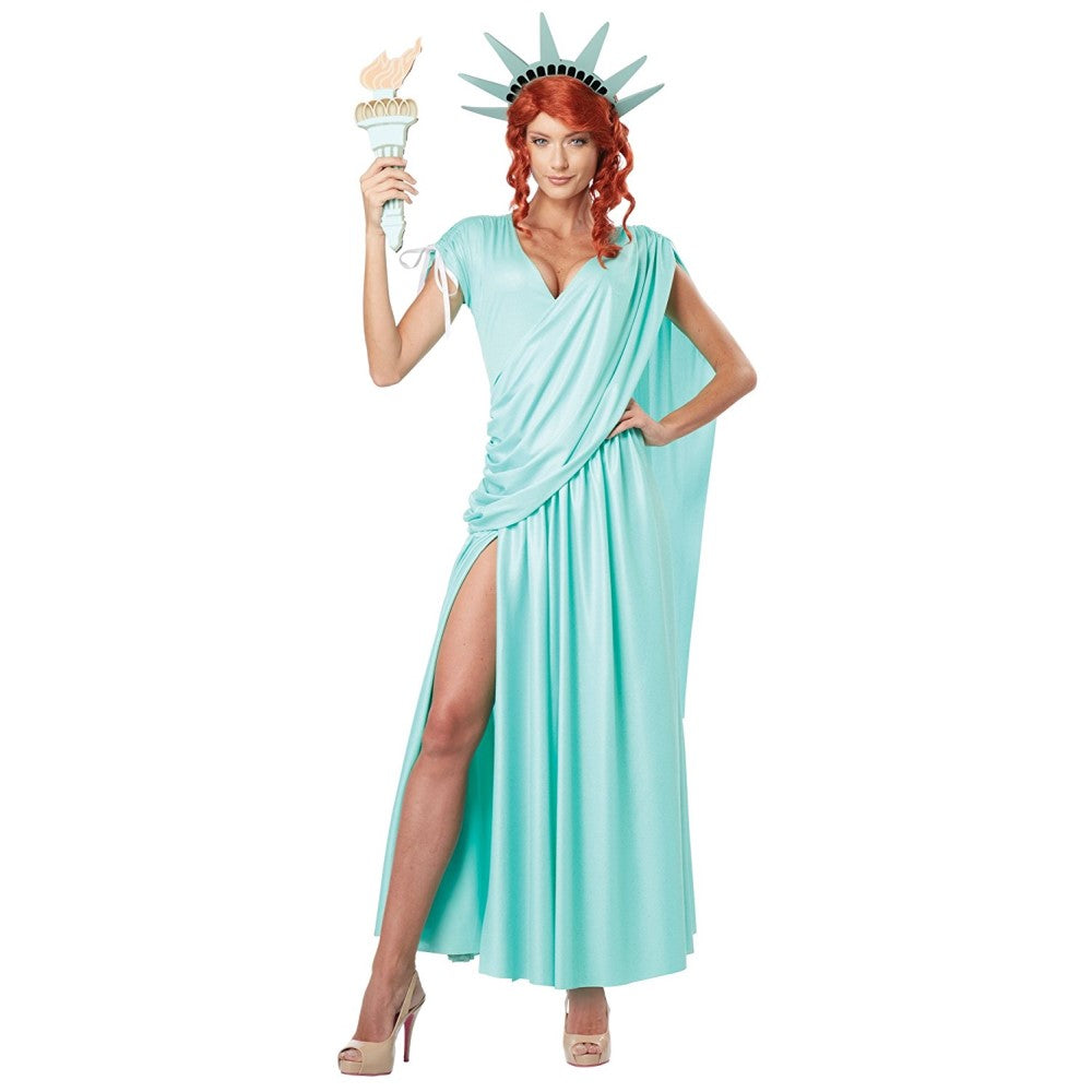 自由の女神　衣装、コスチューム　大人女性用　仮装　アメリカ　USA　コスプレ