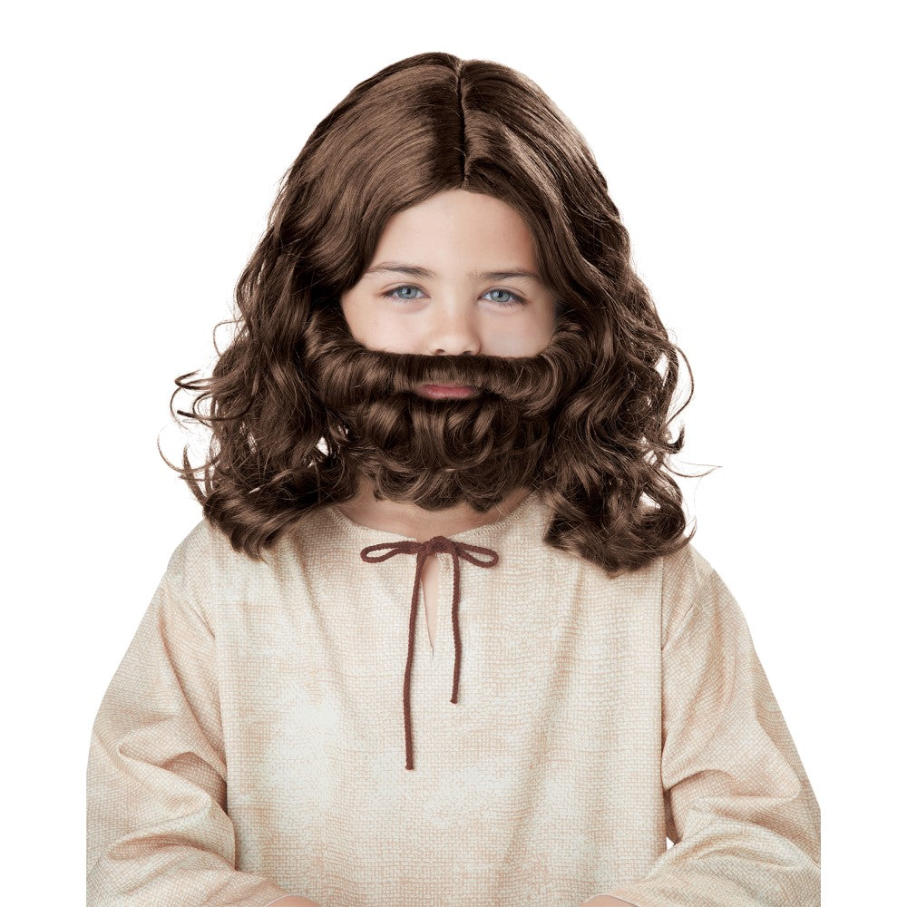 キリスト　ジーザス　ウィッグ、かつら　ひげセット　子供用　JESUS WIG & BEARD/CHILD　コスプレ