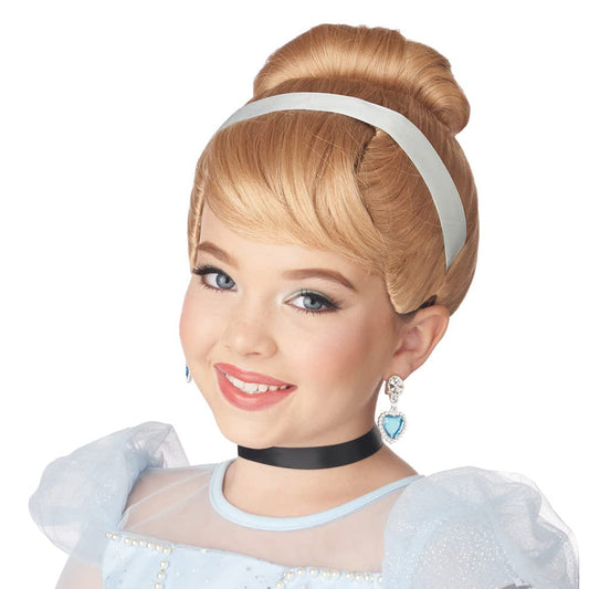 シンデレラ風 ウィッグ 子供用 コスプレ かつら ブロンド 金髪 プリンセス 仮装グッズ