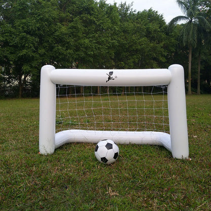サッカーゴール エアー 空気で膨らむ バルーン スポーツ 子供 おもちゃ ボール付き