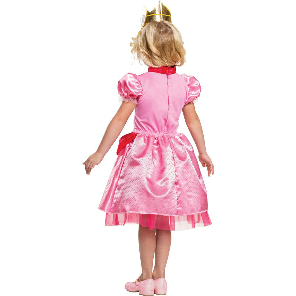 ピーチ姫 コスチューム スーパーマリオ ドレス 子供女性用 幼児用 コスプレ衣装 – アメリカンコスチューム