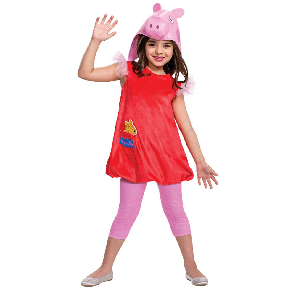 ペッパピッグ　コスチューム　子供女性用　コスプレ衣装　Deluxe　Peppa Pig
