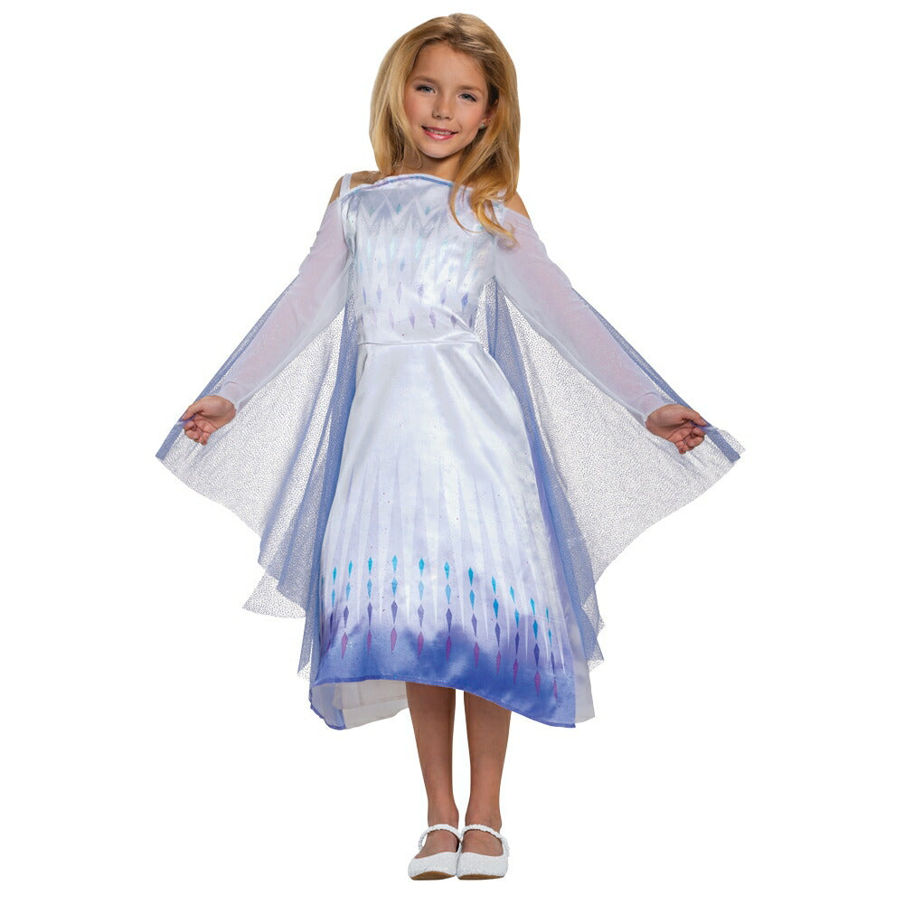 エルサ　コスチューム　アナと雪の女王２　ドレス　子供女性用　ディズニー　Classic　コスプレ衣装