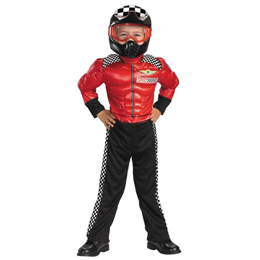 カーレーサー　運転手　衣装、コスチューム　子供男性用　コスプレ　TURBO RACER