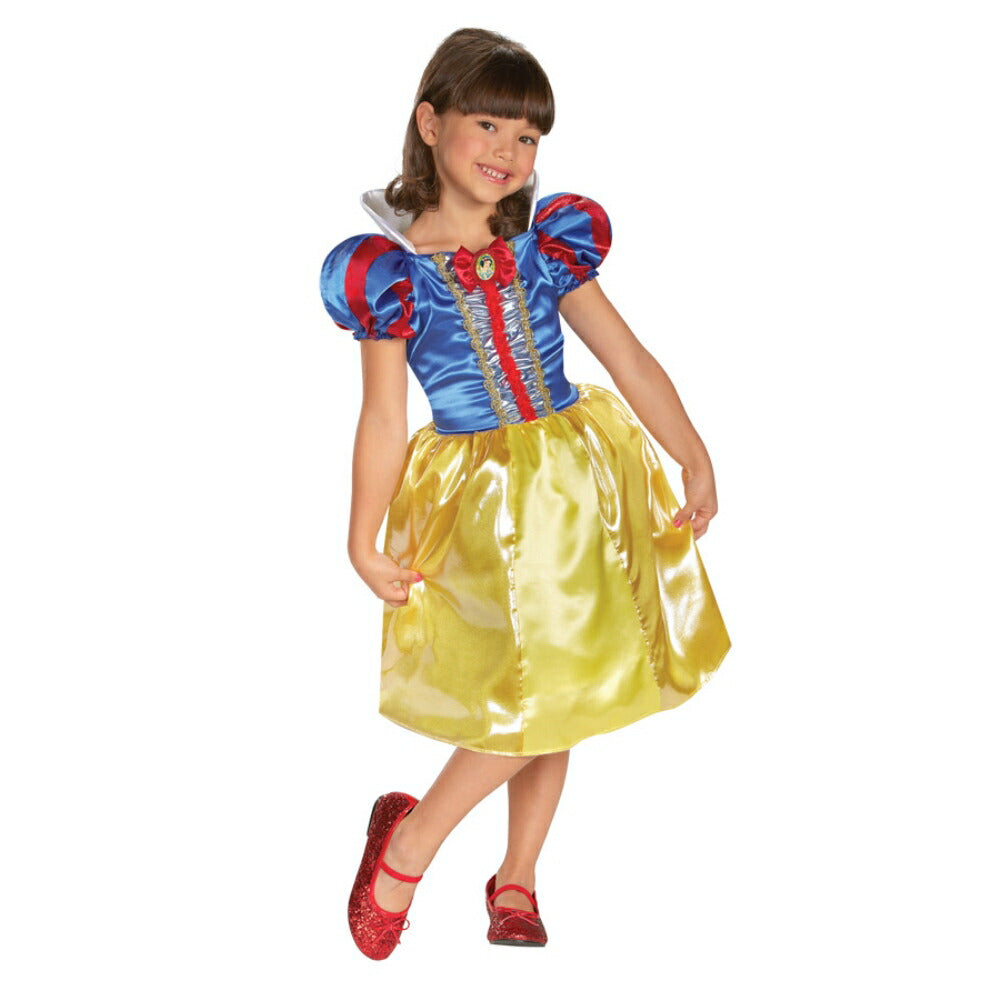 白雪姫　衣装、コスチューム　子供女性用　ディズニー　SPARKLE 　Snow White　コスプレ