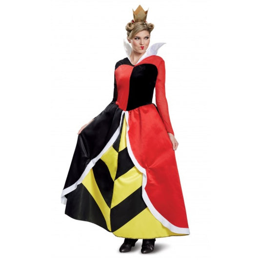 ハートの女王　ふしぎの国のアリス　衣装、コスチューム　大人女性用　赤の女王　ディズニー　Deluxe　コスプレ