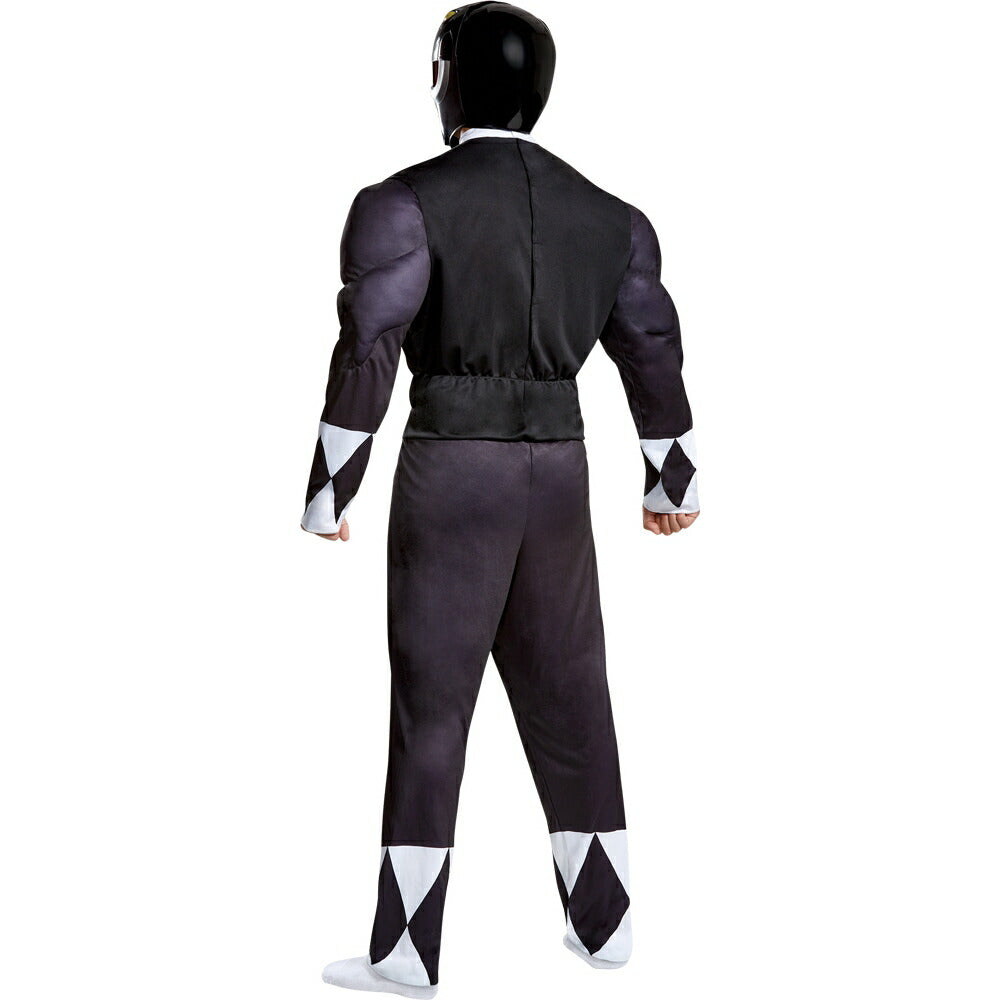 パワーレンジャー　コスチューム　ブラック　戦隊ヒーロー　大人男性用　Classic　コスプレ衣装　Mighty Morphin