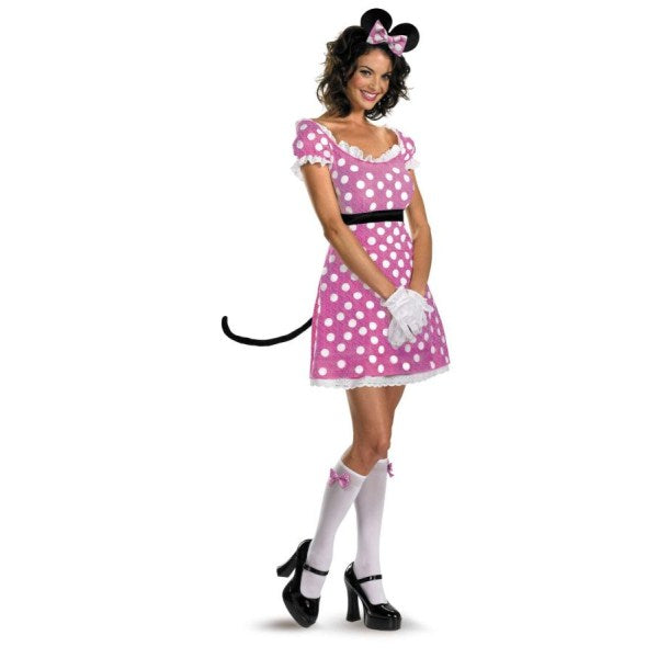 ミニーマウス　衣装、コスチューム　大人女性用　ディズニー　ハロウィン　コスプレ