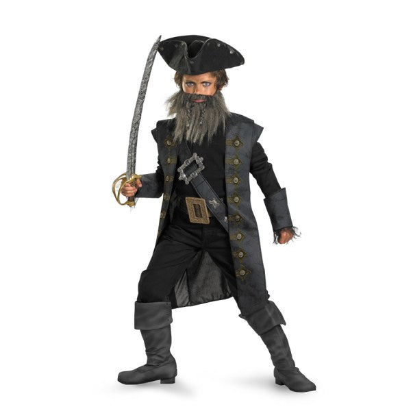 黒ひげ　衣装、コスチューム　子供男性用　ＤＬＸ　Blackbeard　パイレーツ・オブ・カリビアン　コスプレ