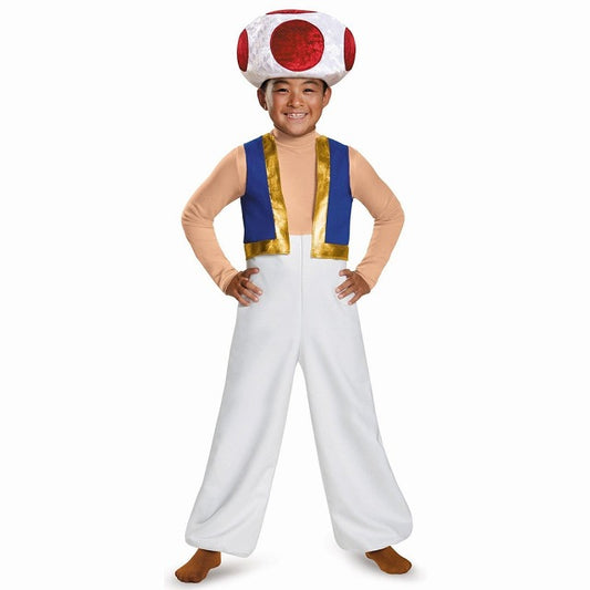 キノピオ　衣装、コスチューム　子供男性用　スーパーマリオ　ゲーム　デラックス　コスプレ