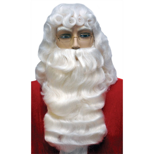 サンタクロース　ウィッグ　ヒゲ　大人用　クリスマス　SANTA SET 001 DLX WHITE　コスプレ