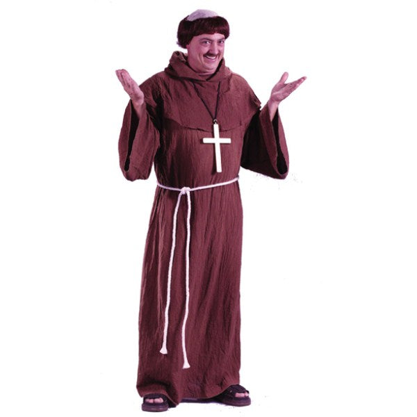 中世の僧侶　衣装、コスチューム　大人男性用　牧師　コスプレ