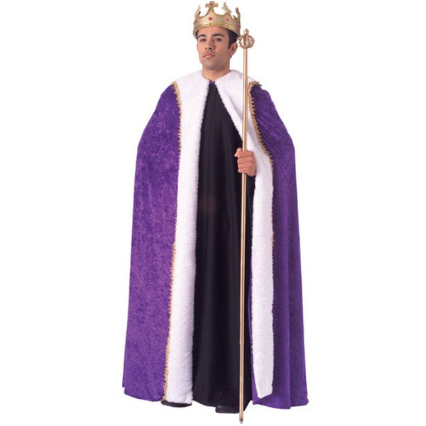 王様のローブ　紫色　衣装、コスチューム　コスプレ　大人男性用　　ヨーロッパの歴史ハロウィン