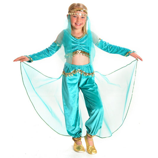 アラビア　ランプの精　衣装、コスチューム　子供女性用　Genie　コスプレ