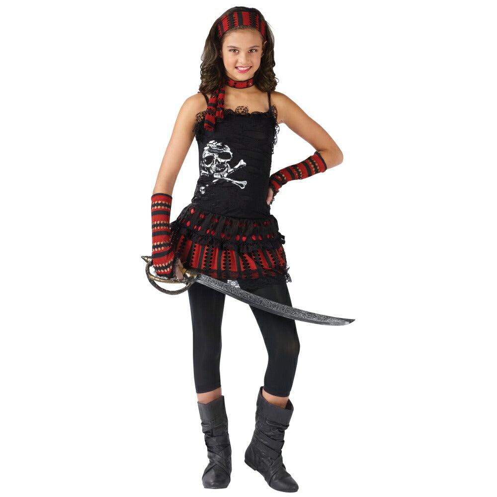 海賊　スカル　ロッカー　衣装、コスチューム　子供女性用　パイレーツ　Skull Rocker　コスプレ
