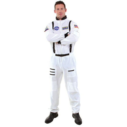 宇宙飛行士　ホワイト　コスチューム、コスプレ衣装　大人男性用